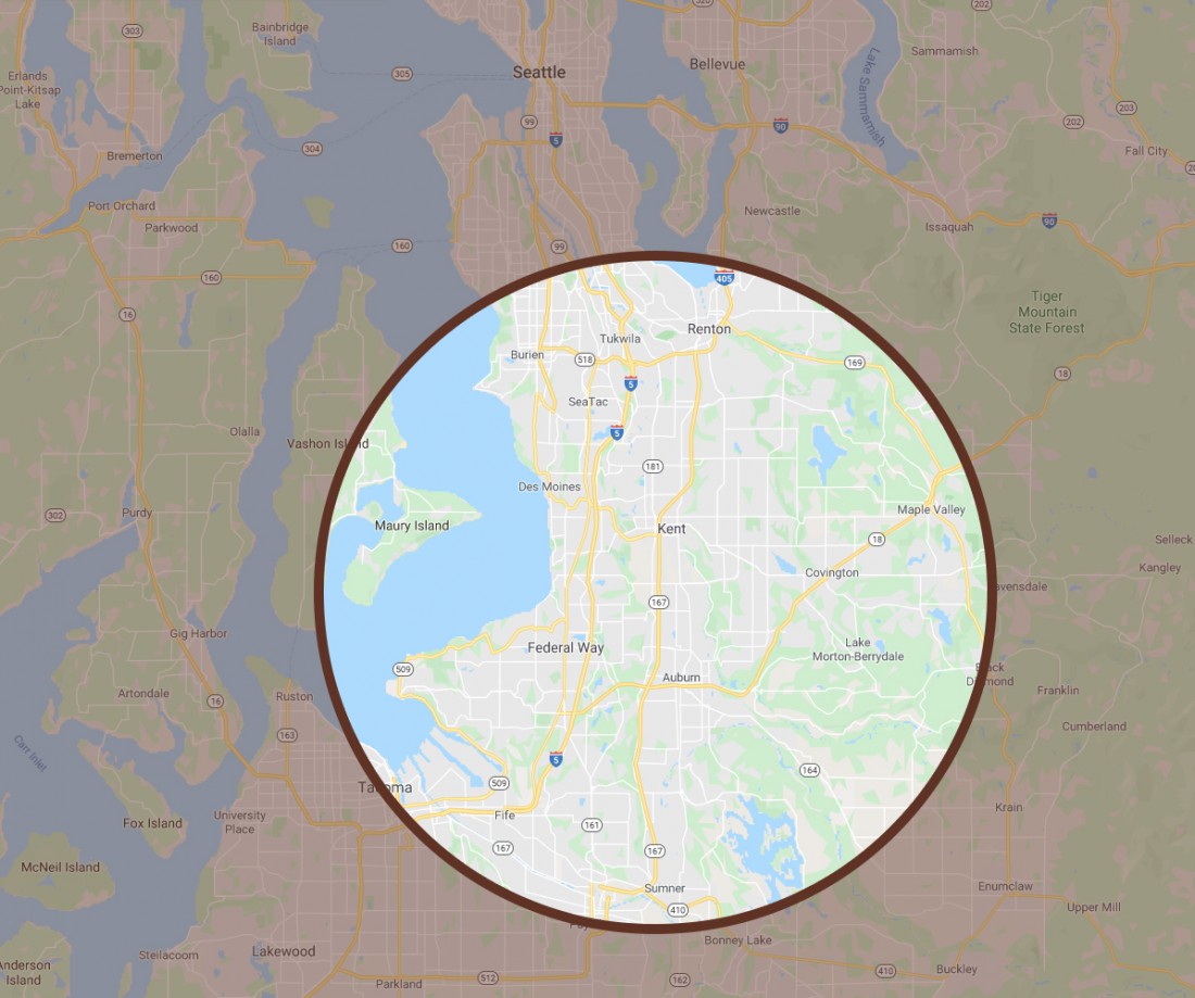 Contact Drain Away Plumbing - Plumber in Auburn, Washington - service-area-map